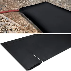 1 Pcs Silt Bags for Dewatering Filter Bag Non Woven Geotextile Fabric Oil Sludge Sediment Filter Bags for Construction, Black (5 x 15 ft)