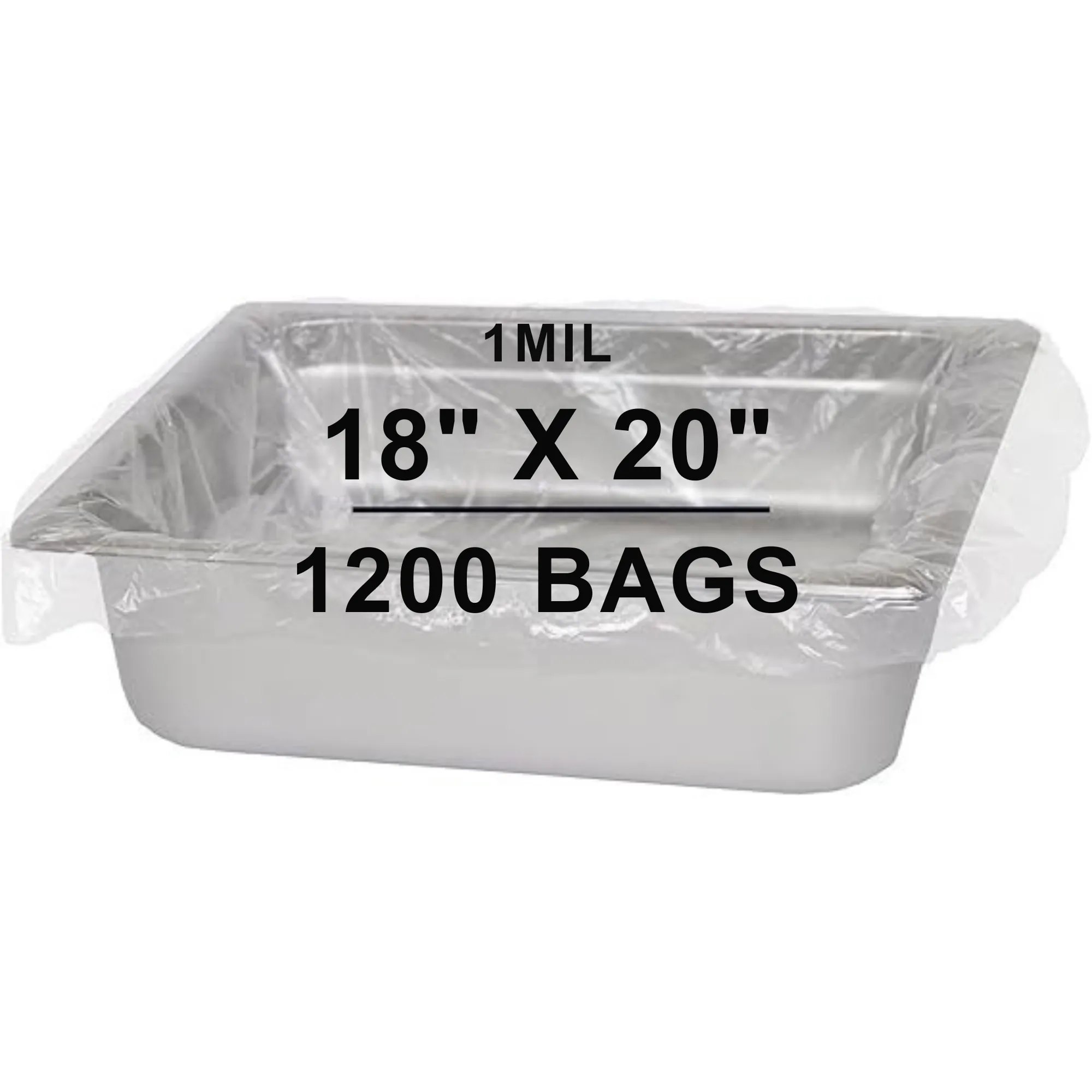 18X20 inches Pan Liners Poly Nylon 1 Mil 9 & 11 Quart Round Pans PN
