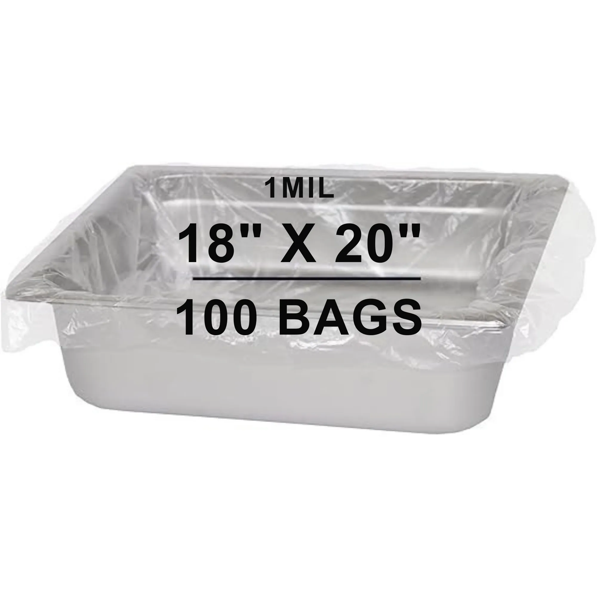 18X20 inches Pan Liners Poly Nylon 1 Mil 9 & 11 Quart Round Pans PN