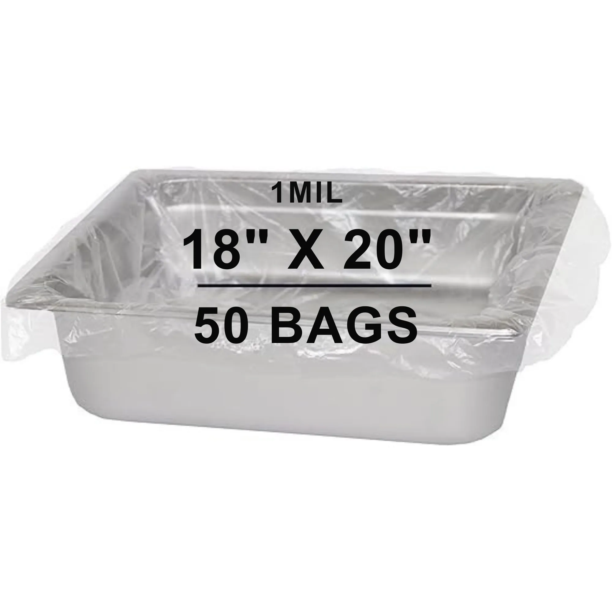 18X20 inches Pan Liners Poly Nylon 1 Mil 9 & 11 Quart Round Pans PN