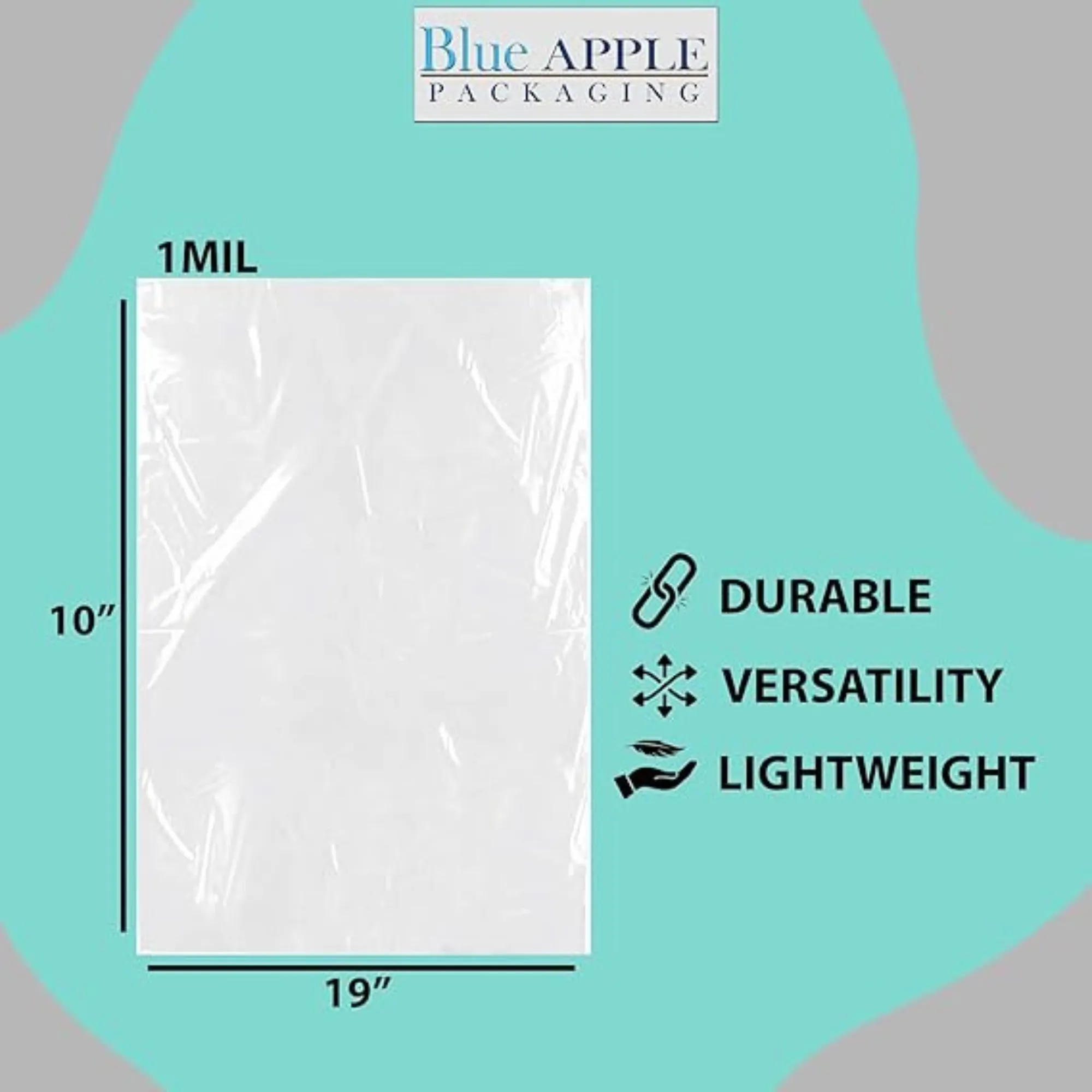 19X10 inches Pan Liners Poly Nylon 1 Mil Third and Quarter Shallow PN