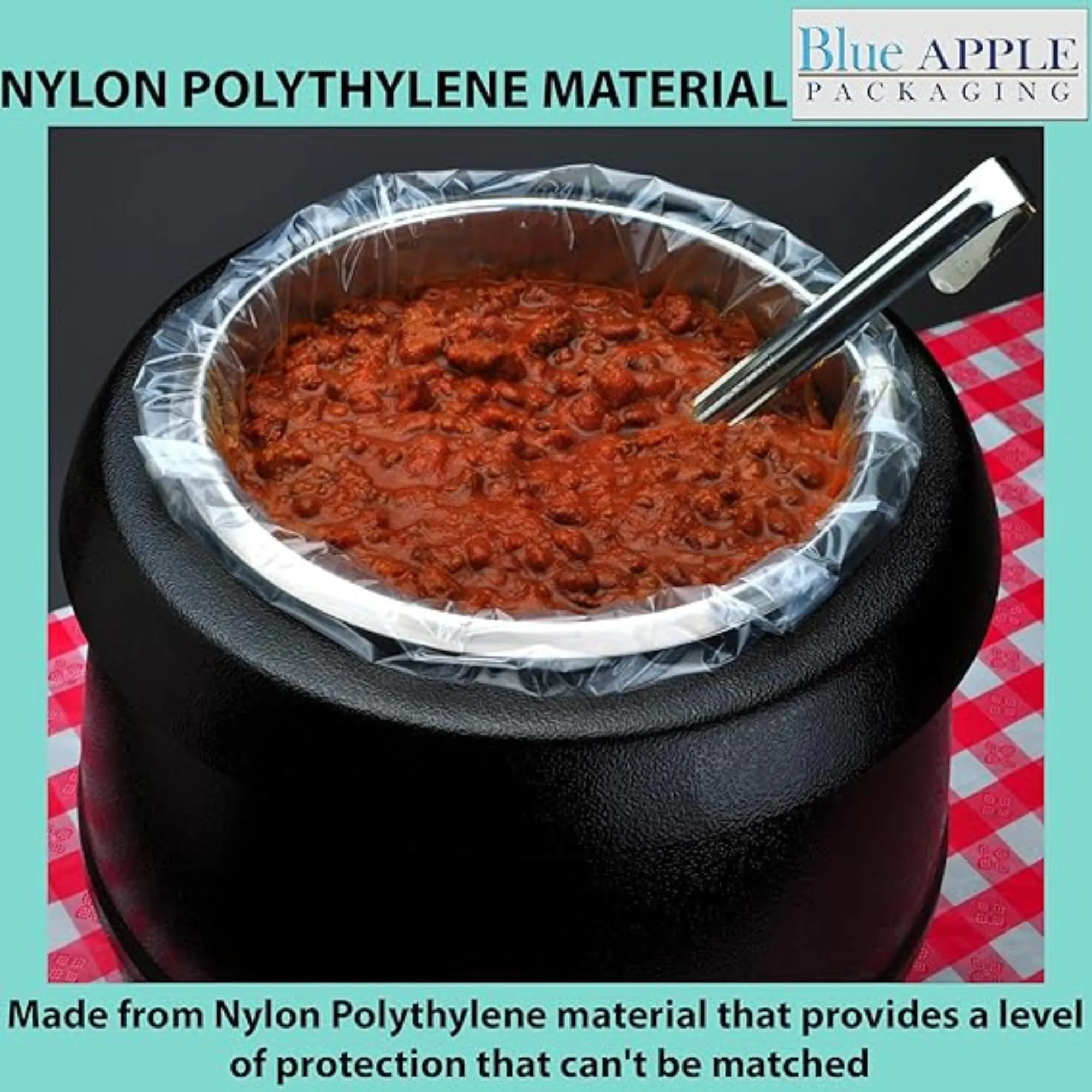 19X10 inches Pan Liners Poly Nylon 1 Mil Third and Quarter Shallow PN