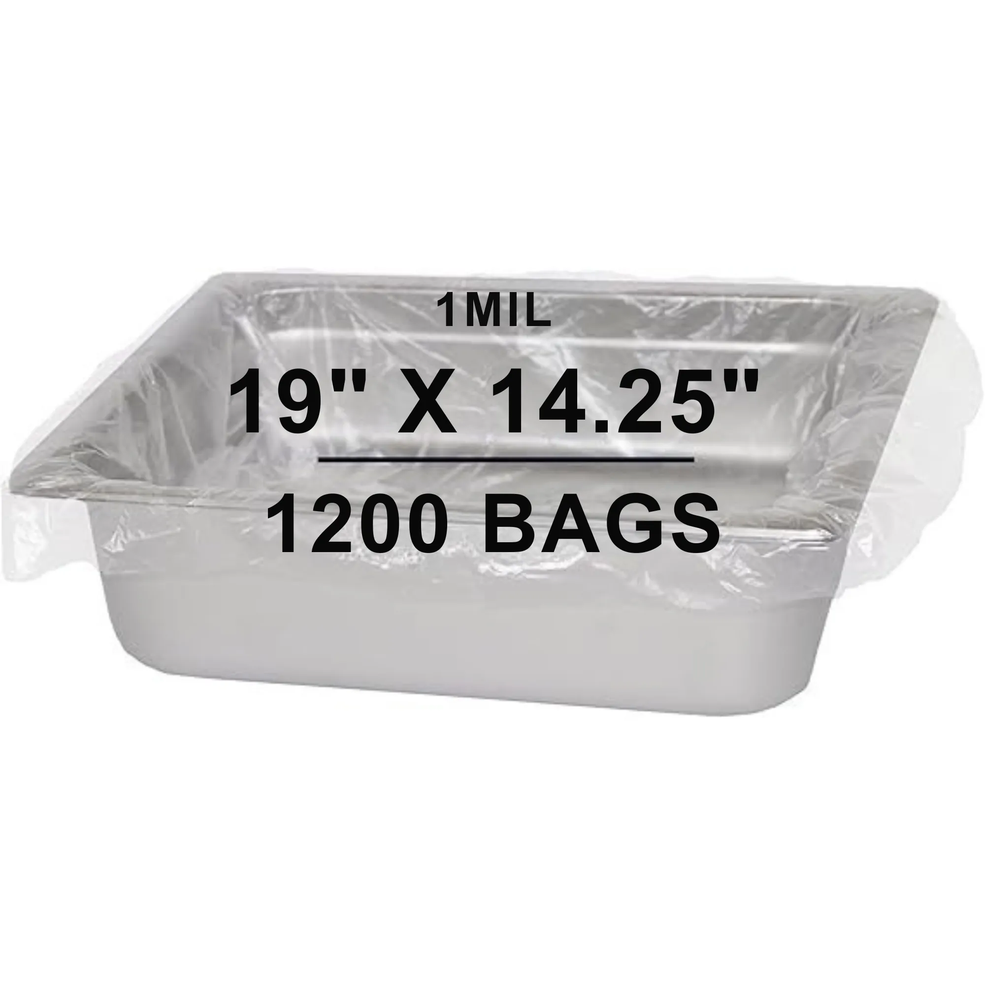 19X14.25 inches Pan Liners Poly Nylon 1 Mil Half Bun Pan Sheet PN