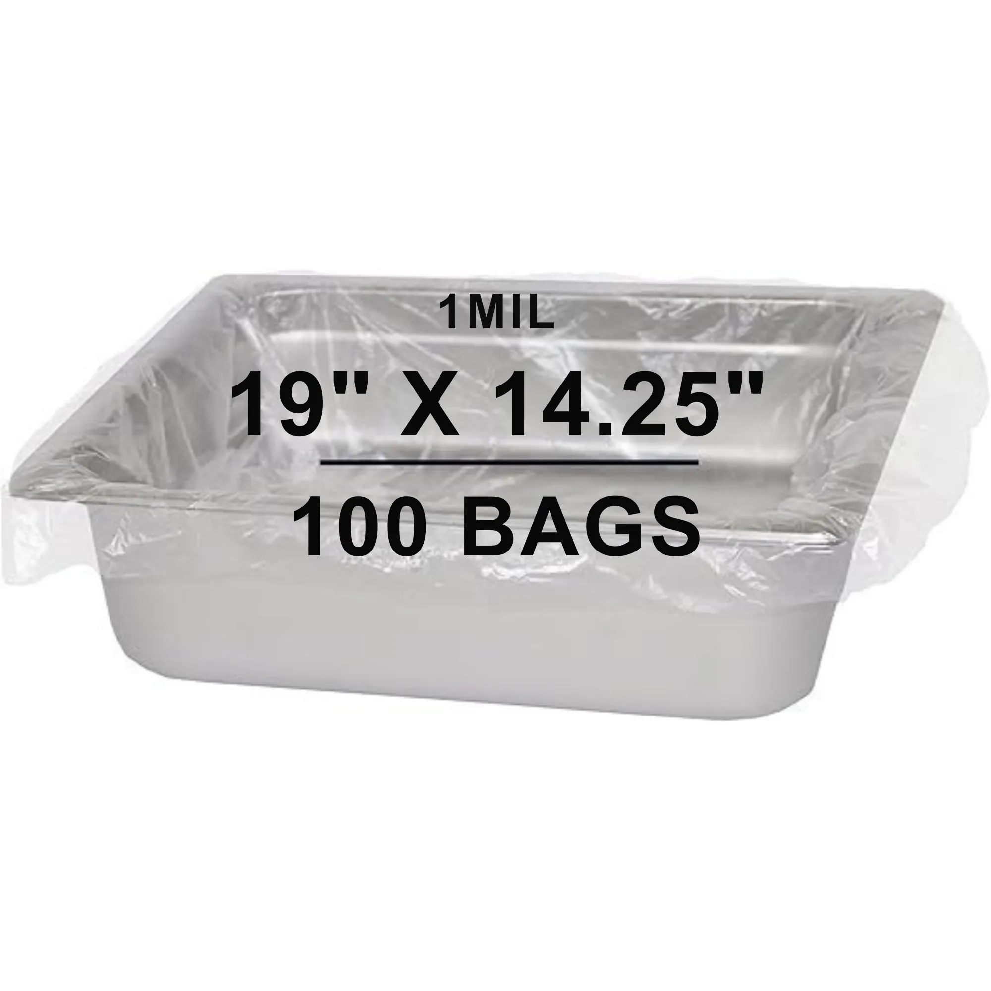 19X14.25 inches Pan Liners Poly Nylon 1 Mil Half Bun Pan Sheet PN