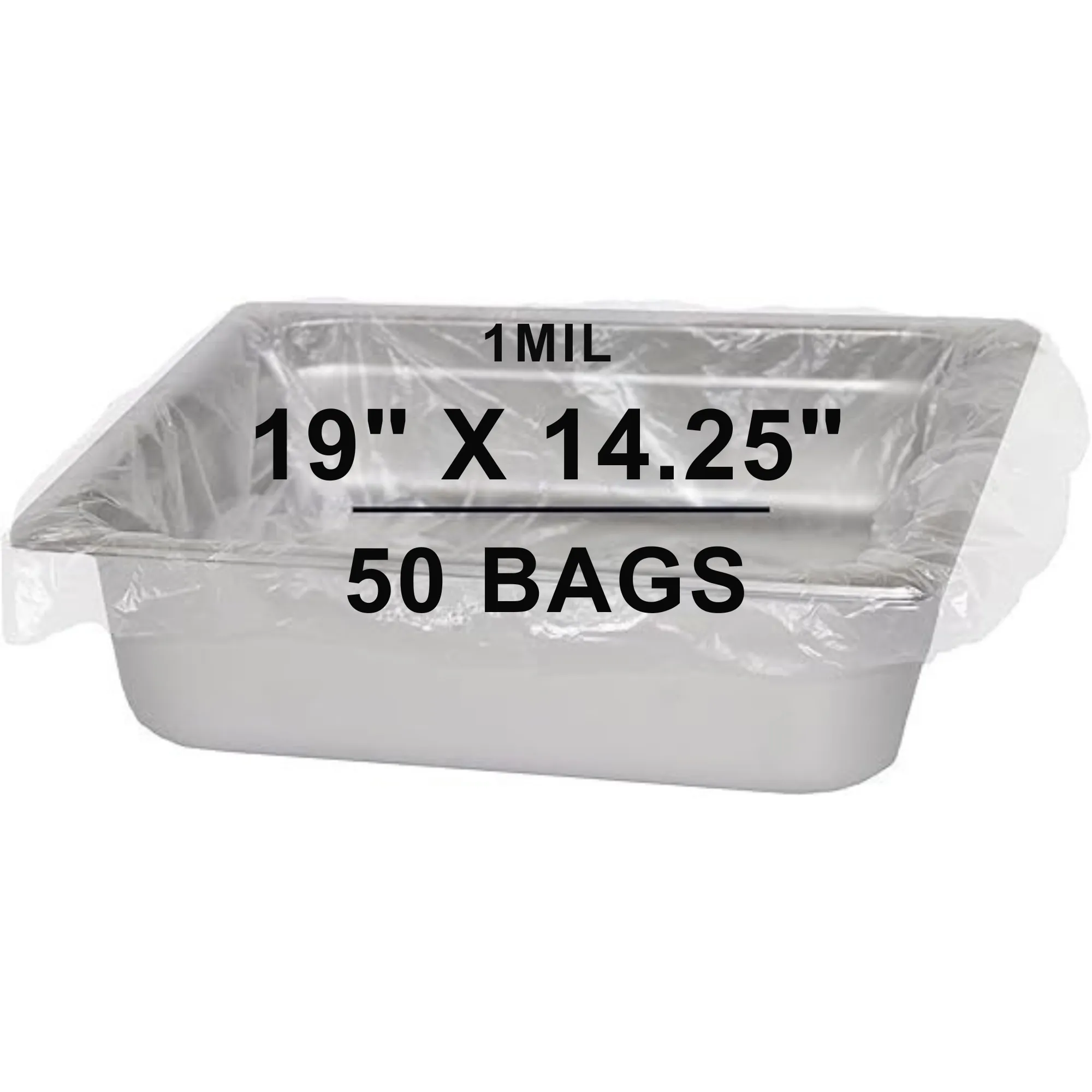 19X14.25 inches Pan Liners Poly Nylon 1 Mil Half Bun Pan Sheet PN