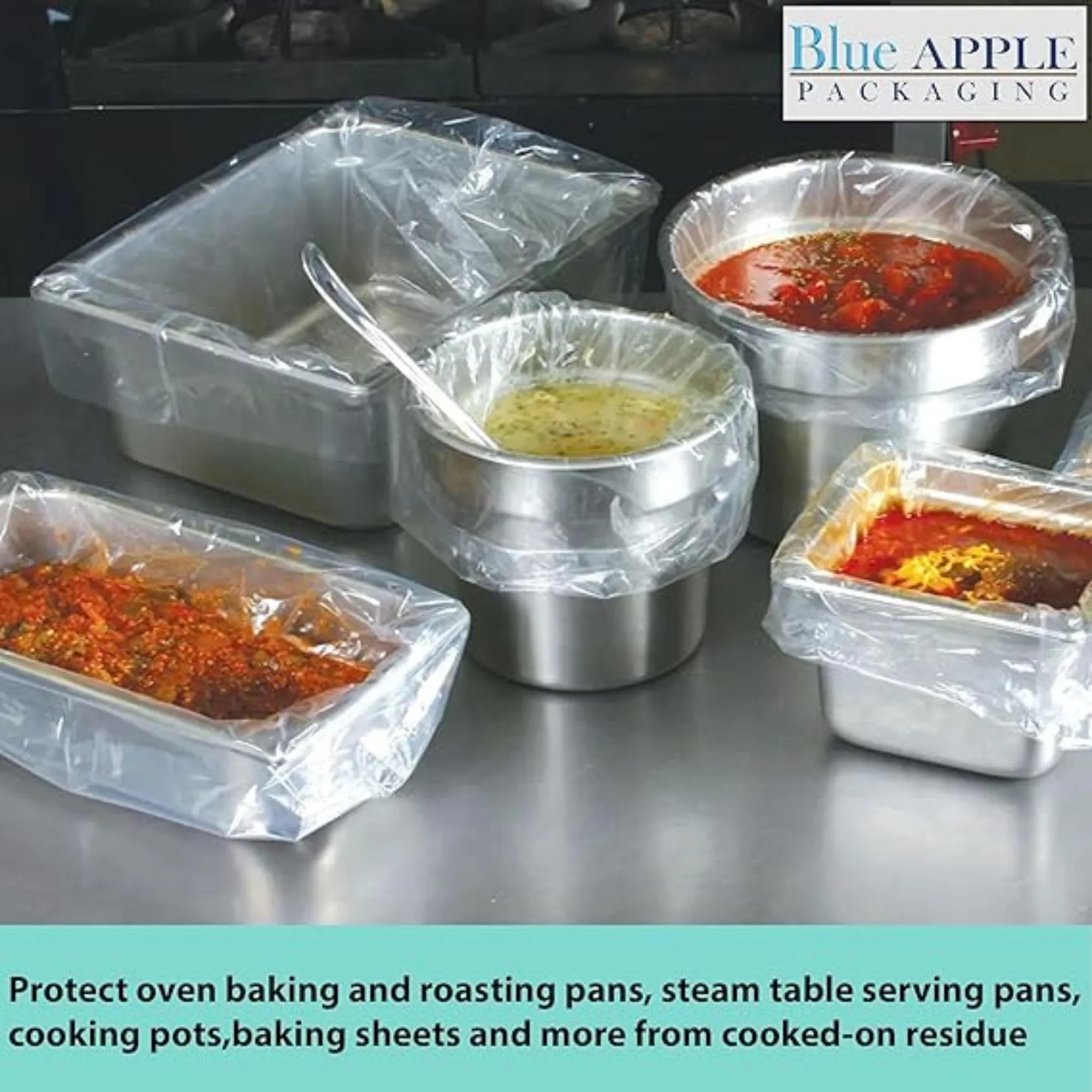 19X14.25 inches Pan Liners Poly Nylon 1 Mil Half Bun Pan Sheet PN