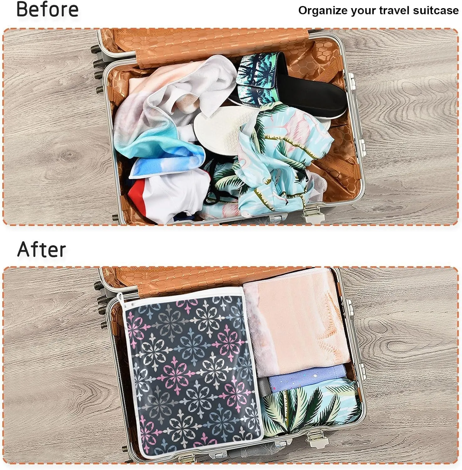 2 Pcs Mesh Laundry Bags Delicates Laundry Bag with Zipper Dirty Clothes Travel Bag,for Laundry Washing Machine Bra Hosiery Underwear Black Retro Pattern