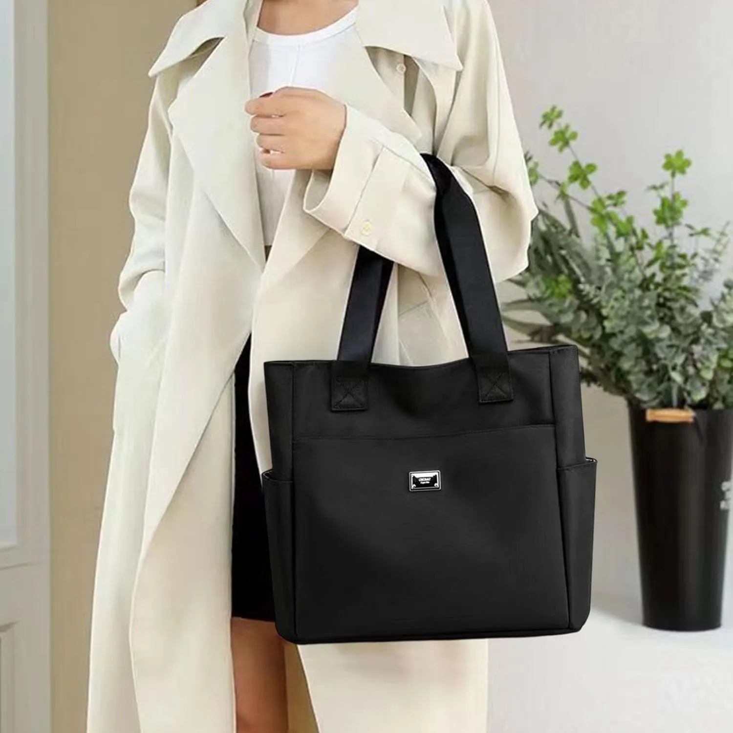 2025 Fashion Women Tote Shoulder Bag, Multi Pockets, Large Capacity, Nylon Shoulder Bag, Beach Bags Crossbody Bags