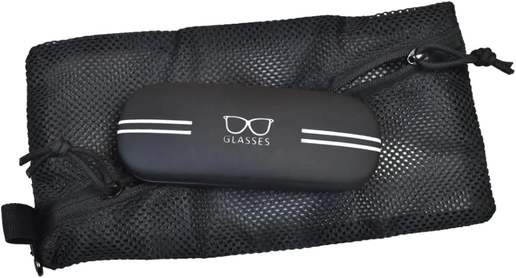 2PC Tactical Carry On Zipper Mesh Pouch, Insert Organizer Utility Admin Pouch Travel Organizer EDC Bag Toiletry Kit Set Storage Case 12X6 inch (Black)