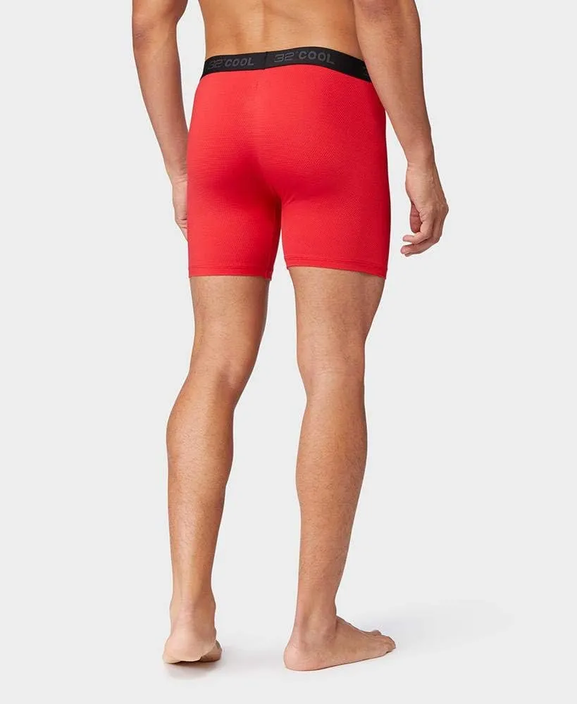 32º DEGREES Mens 4-Pack Active Mesh Quick Dry Performance Boxer Brief