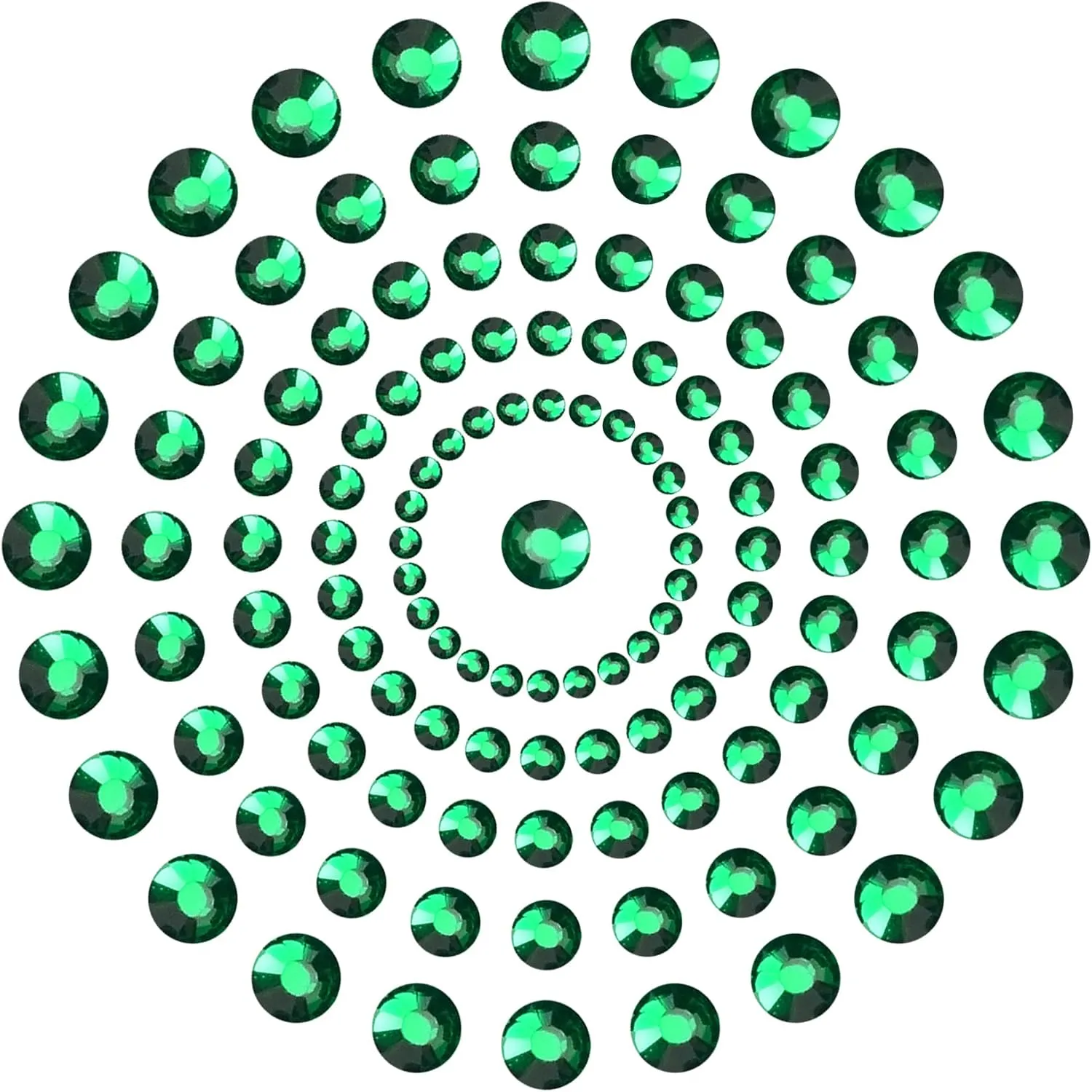 8000 Pieces 5 Sizes Hotfix Iron Flatback Glasses Rhinestones Crystal for DIY Project with Tweezers and Picking Pen for Bags, Shoes, Clothes and Manicure(Emerald, 5Size)