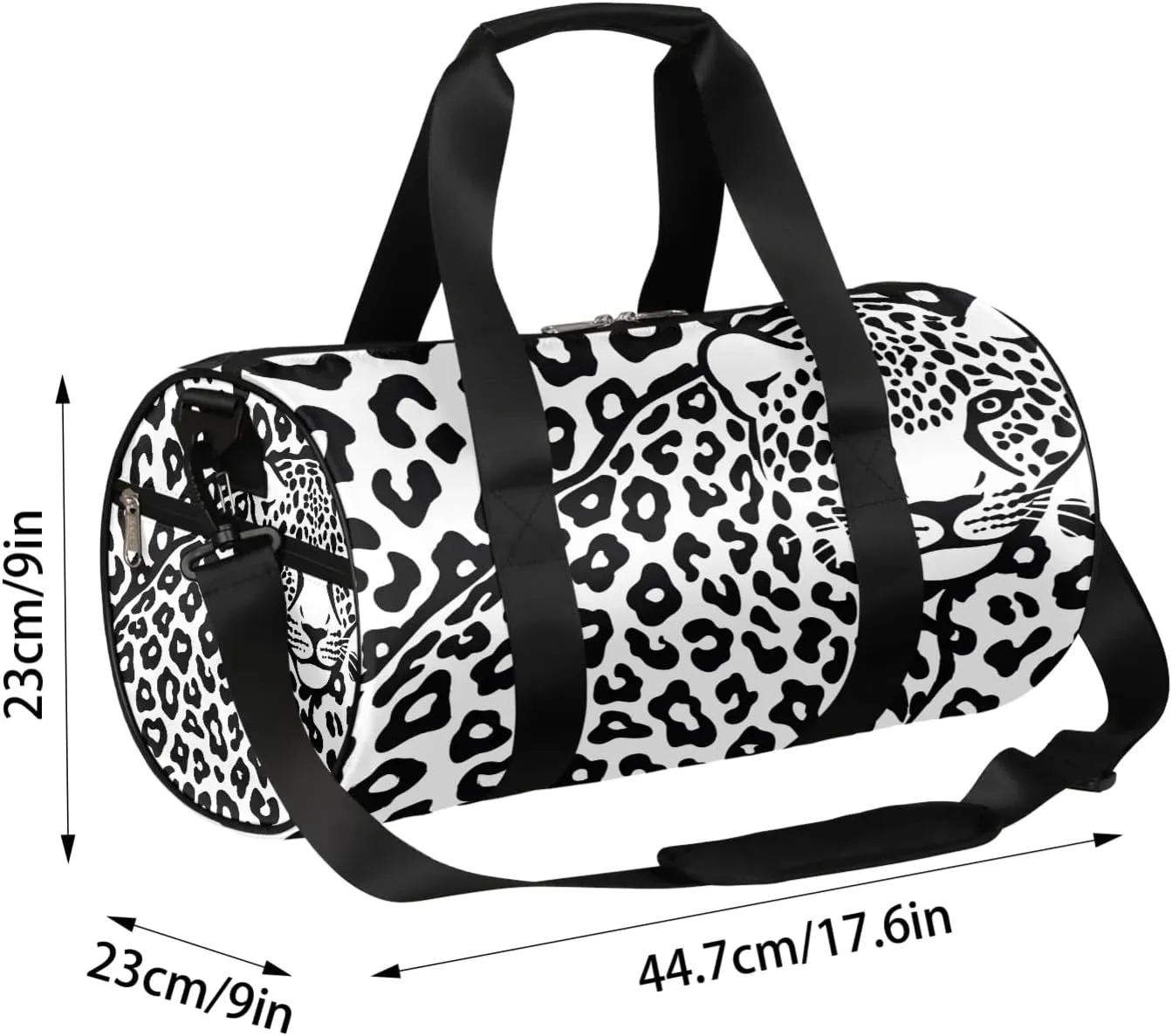 Abstract Leopard Travel Duffle Bag Gym Bag for Women Men Lightweight Carry on Duffel Bag for Sports Gyms Weekend Getaway