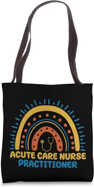 Acute Care Nurse Practitioner Boho Rainbow Wear Tote Bag