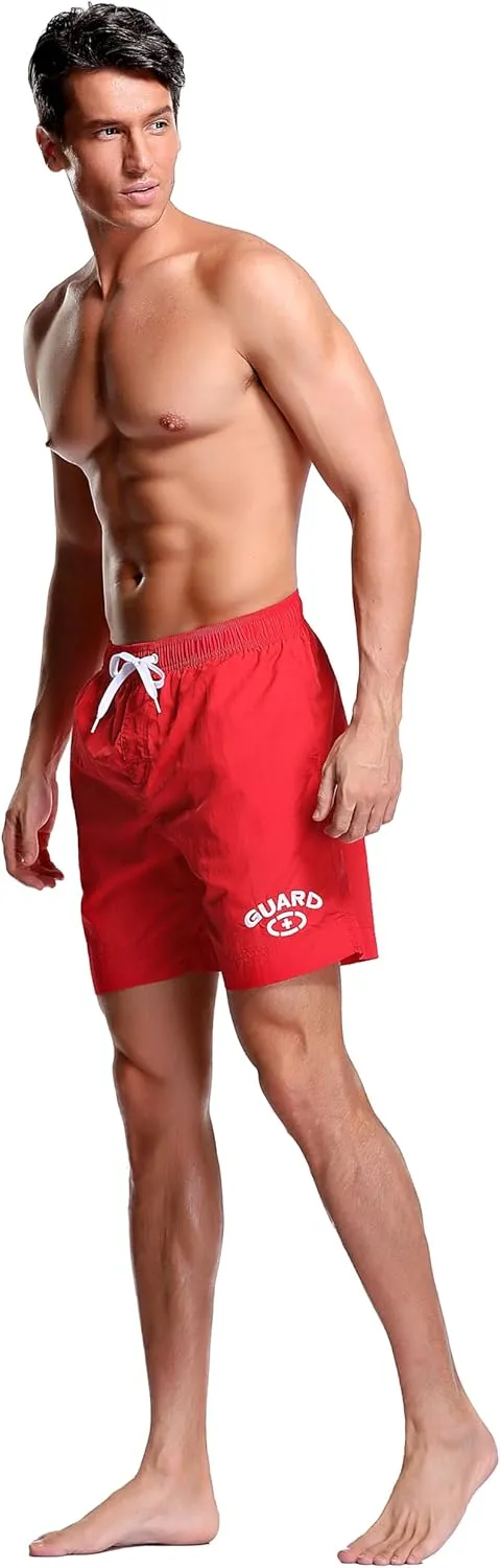 Adoretex Men's Guard Quick Dry Mesh Lining Pockets Swim Trunks Water Shorts Swimsuit