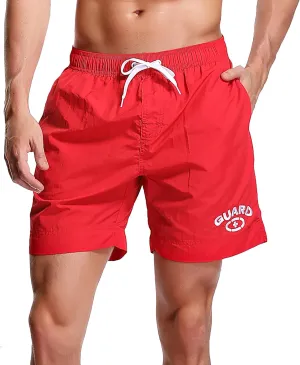 Adoretex Men's Guard Quick Dry Mesh Lining Pockets Swim Trunks Water Shorts Swimsuit