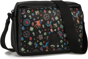 AFKOMST Small Crossbody Purse for Women, Vegan Leather Cross Body Bag and Trendy Shoulder Handbag with Guitar Strap