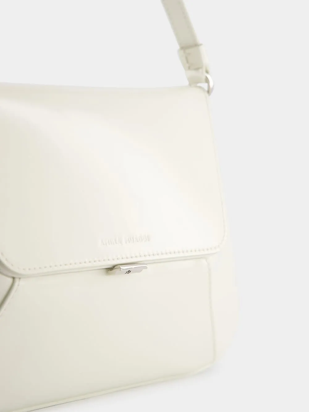 Almond Calf Ami Shoulder Bag