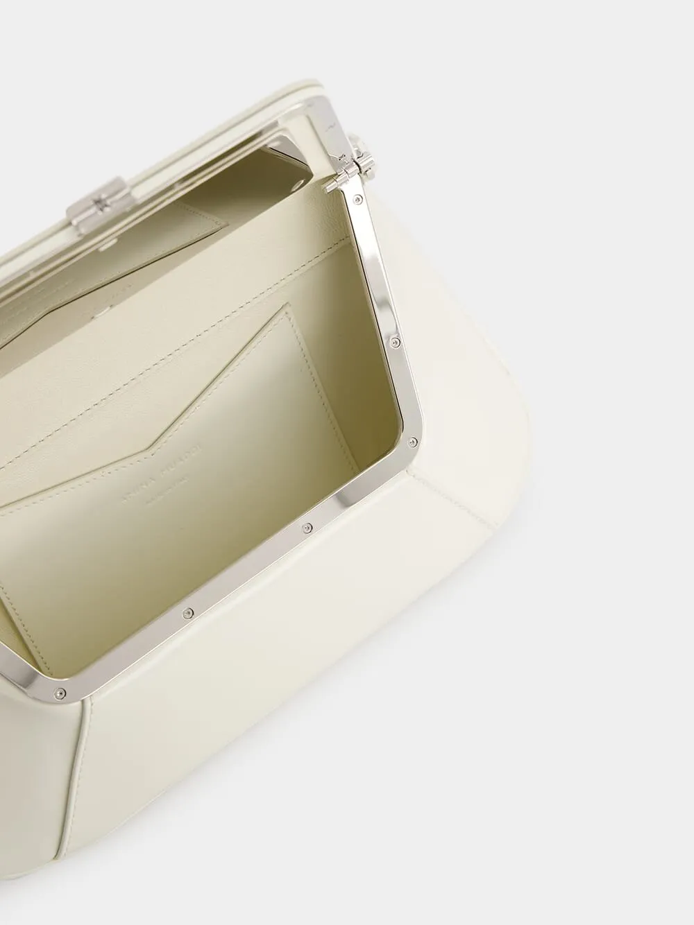 Almond Calf Ami Shoulder Bag