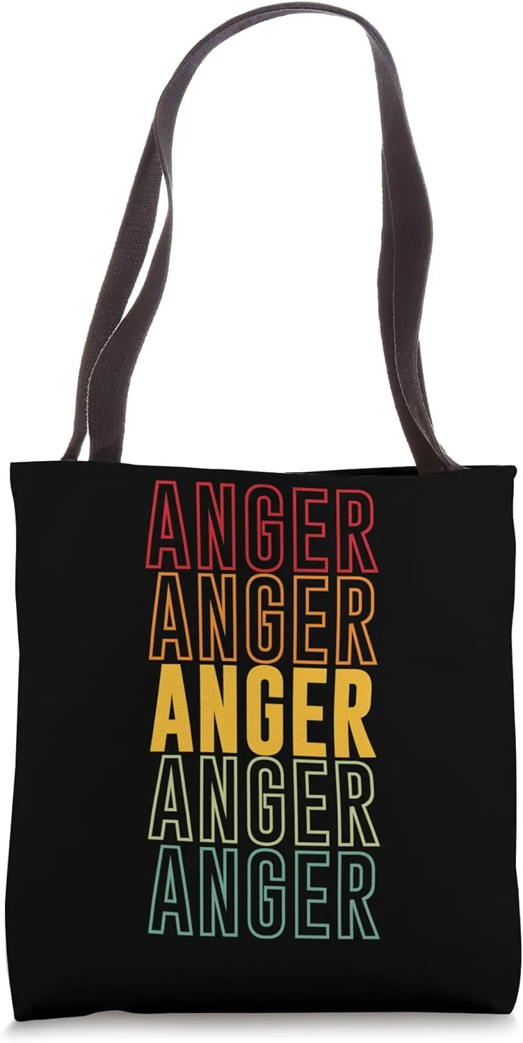 Anger Rainbow Tote Bag