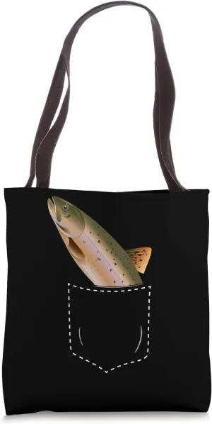 Animal in Your Pocket Rainbow Trout Tote Bag