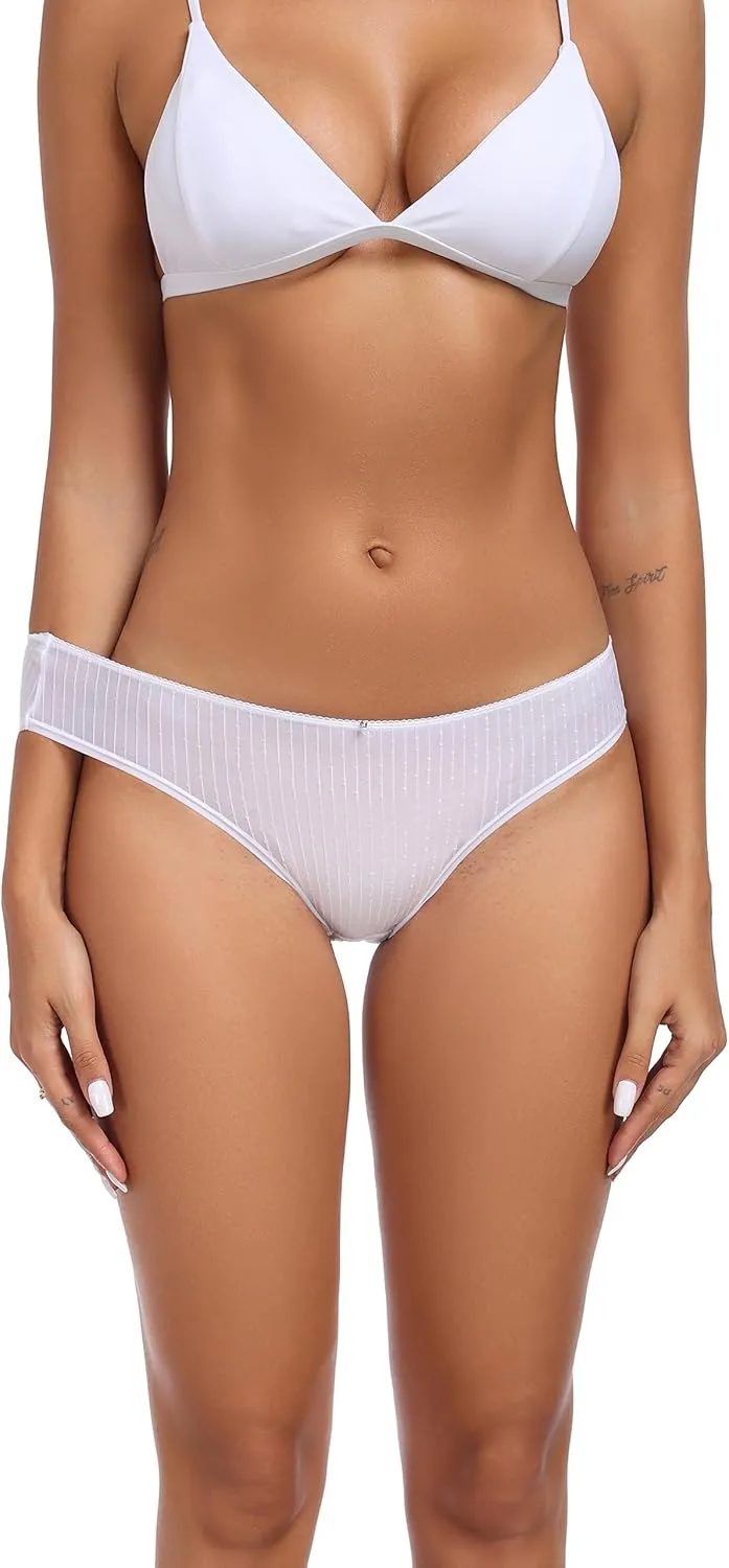 ANLIQI Quick Dry Underwear for Women Travel Panties Pack Nylon Hipster Panty Soft&Lightweight Bikini Brief Stay Fresh Undies
