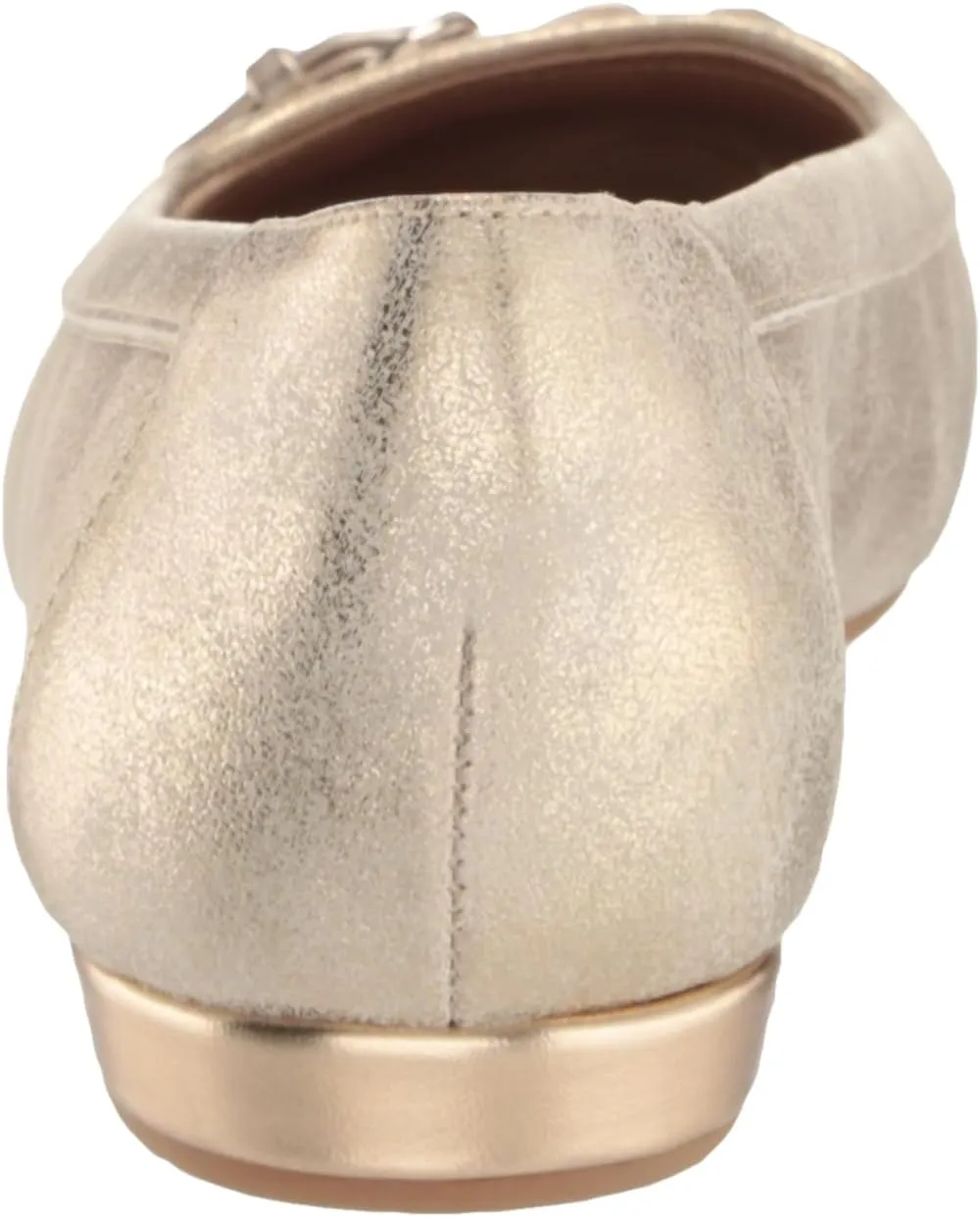 Anne Klein Womens Embellished Faux Leather Moccasins