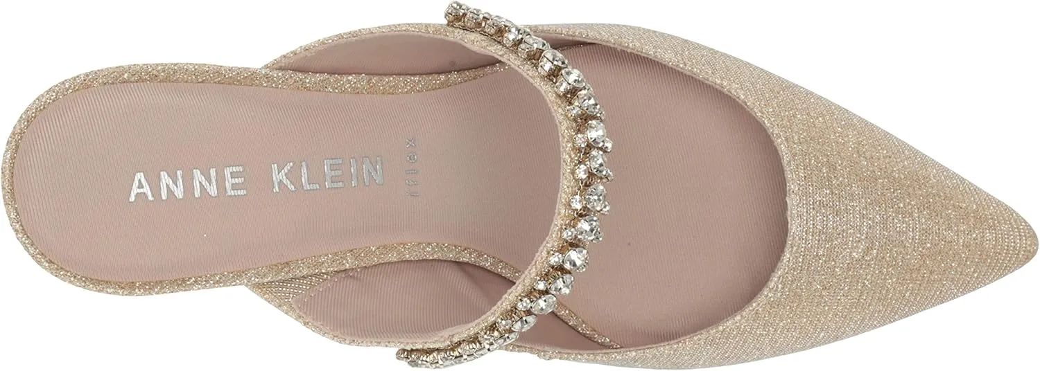 Anne Klein Womens Remi Embellished Slip-On Pumps
