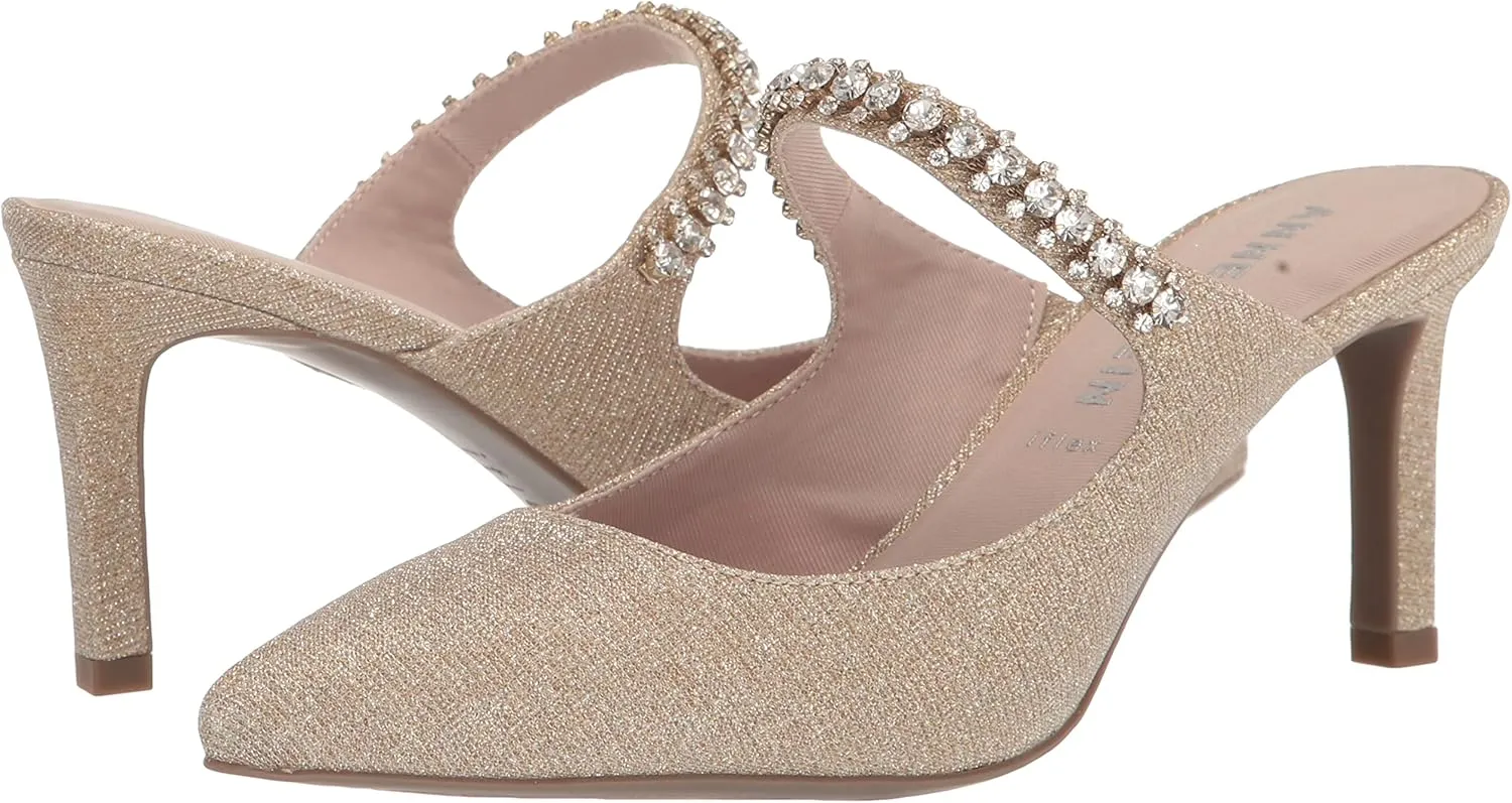 Anne Klein Womens Remi Embellished Slip-On Pumps