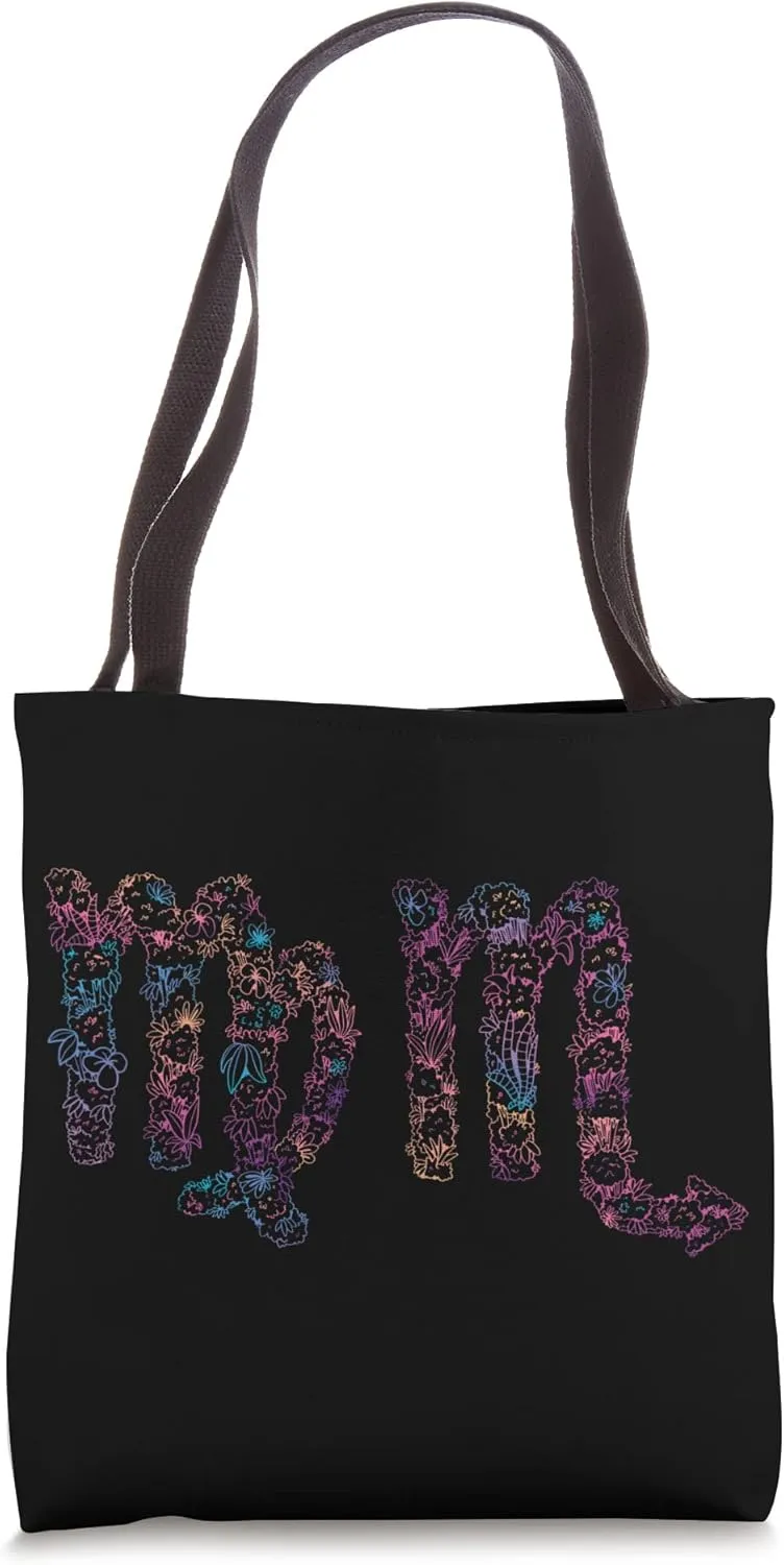 Astrology Horoscope Zodiac Signs Virgo and Scorpio Couple Tote Bag