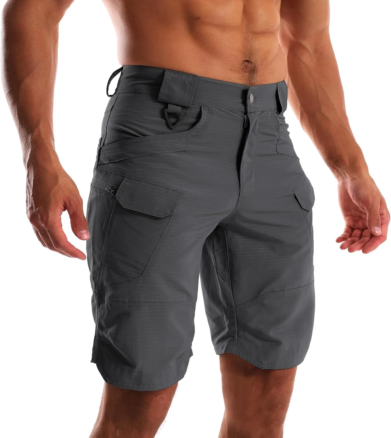 AUTIWITUA Men's Waterproof Tactical Shorts Outdoor Lightweight Quick Dry Breathable Hiking Fishing Cargo Shorts