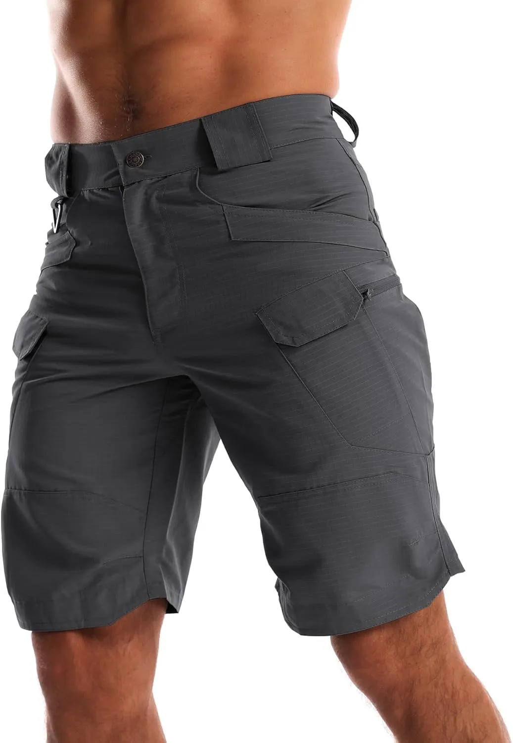 AUTIWITUA Men's Waterproof Tactical Shorts Outdoor Lightweight Quick Dry Breathable Hiking Fishing Cargo Shorts