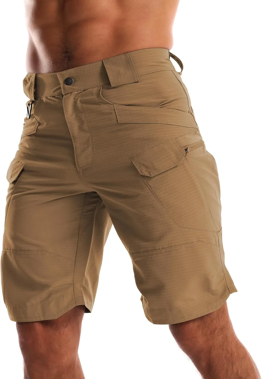 AUTIWITUA Men's Waterproof Tactical Shorts Outdoor Lightweight Quick Dry Breathable Hiking Fishing Cargo Shorts