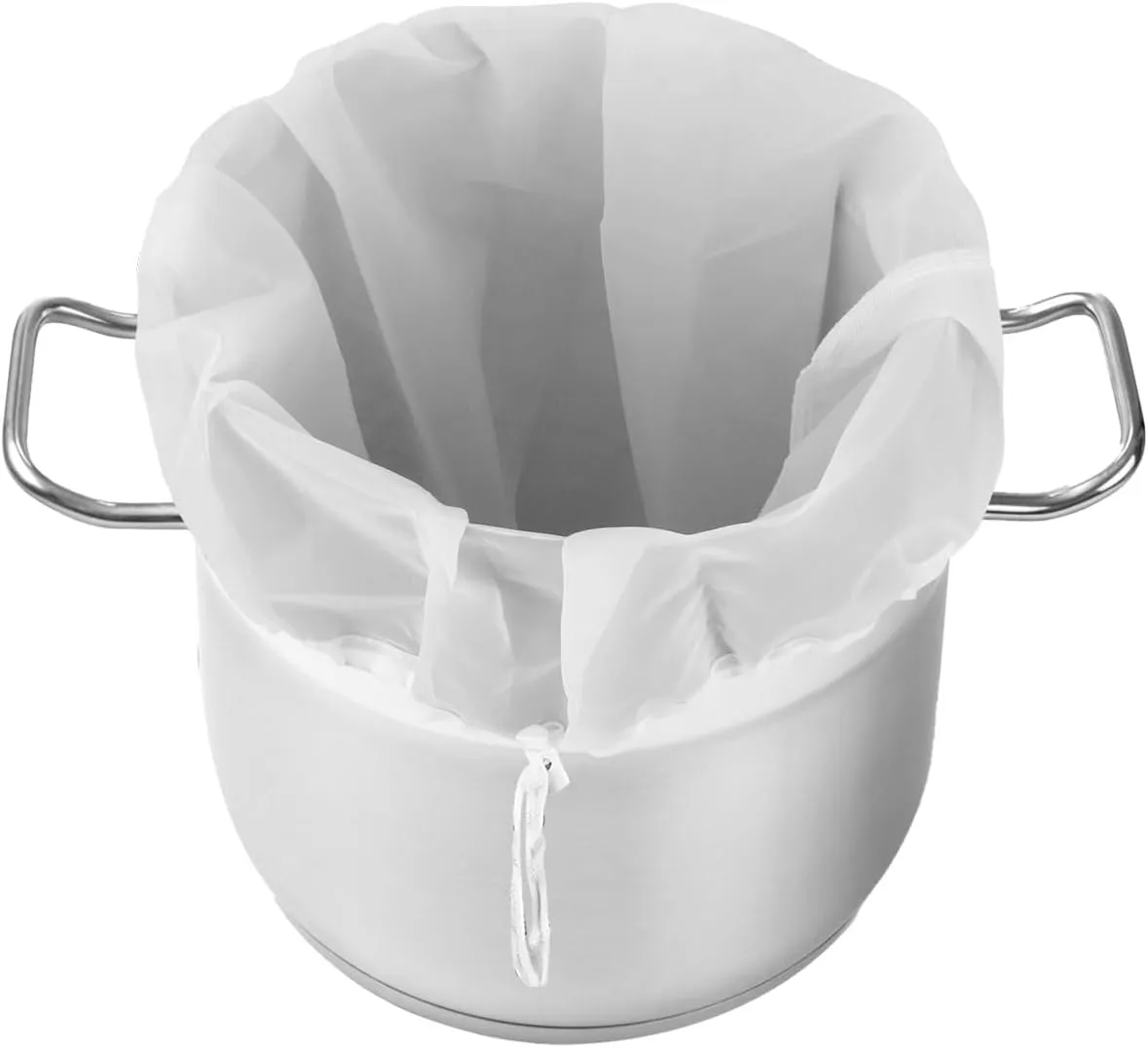 Bad Piggies 3 Pack Extra Large 26" x 22" Straining Bags, 100 Micron Fine Mesh Food Strainer Bags, Reusable for Fruit, Cider, Apple, Grape, Wine Press, Drawstring