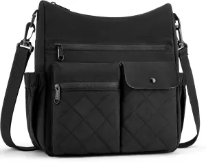 BAGSMART Crossbody Bags for Women, Puffy Handbags Shoulder Purses for Women, Travel Tote Bag with Multi Pockets
