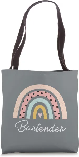 Bartender Rainbow Women Girl Tote Bag