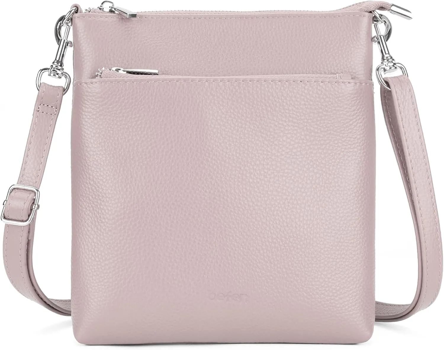 befen Genuine Leather Small Crossbody Purses for Women Travel Cross Body Bags Lightweight with Adjustable Shoulder Strap