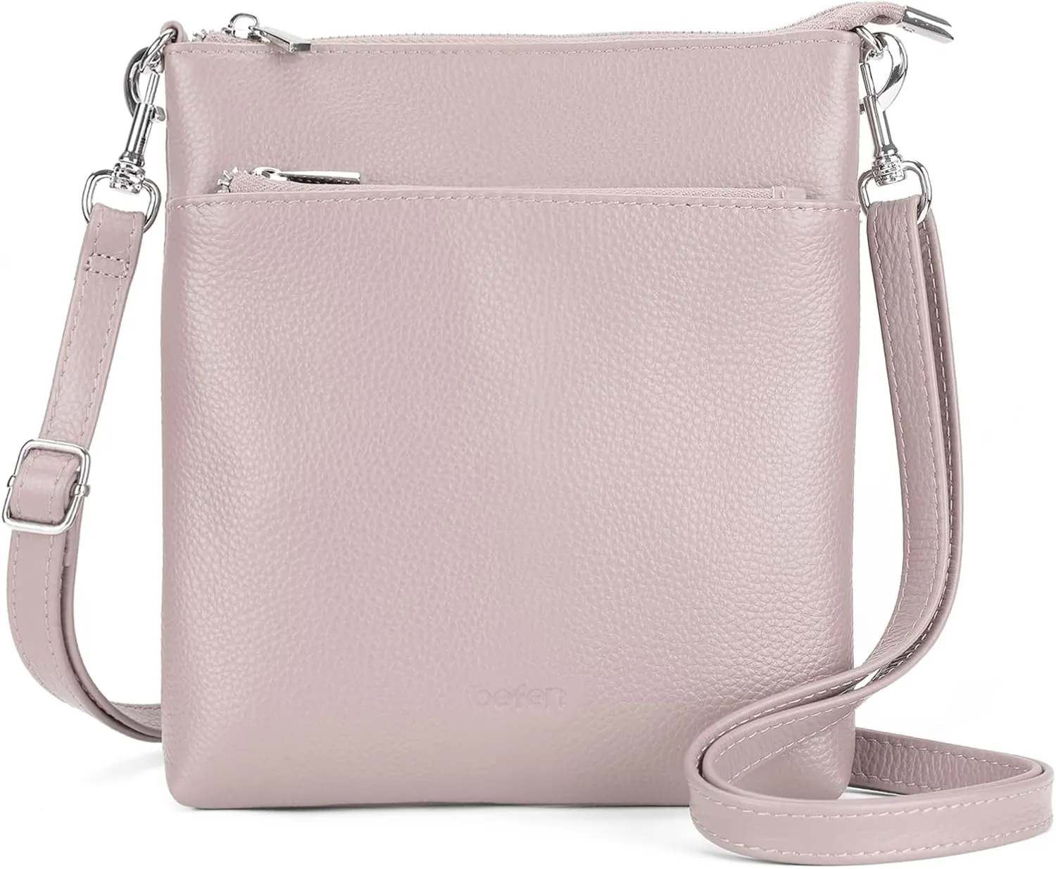 befen Genuine Leather Small Crossbody Purses for Women Travel Cross Body Bags Lightweight with Adjustable Shoulder Strap
