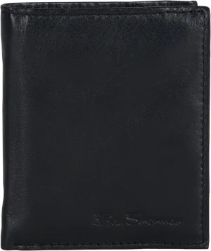 Ben Sherman Men's Manchester Slim Bifold Full-Grain Leather RFID Minimalist Gift Box Wallet