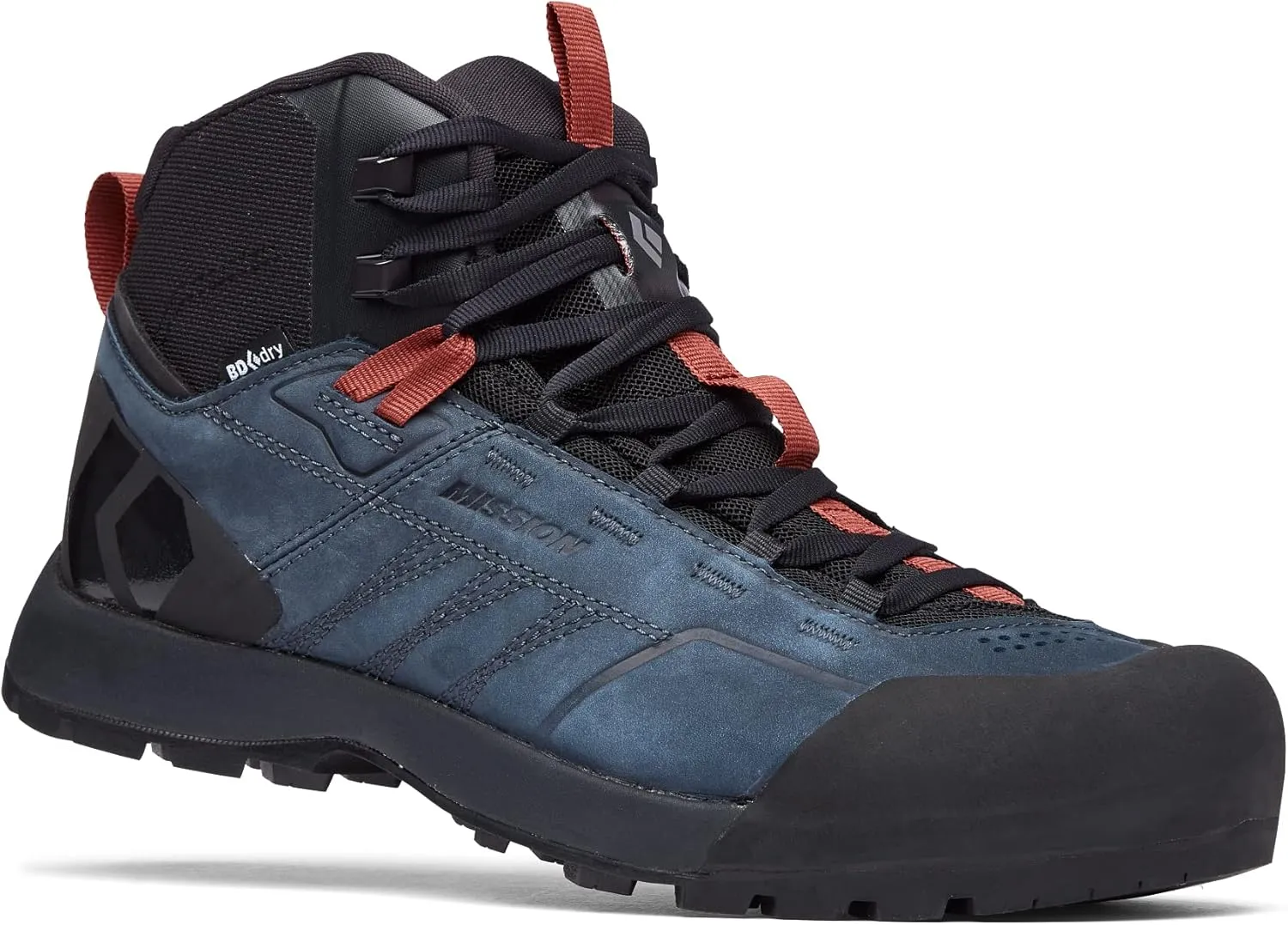 Black Diamond Equipment Mission Leather Mid Wp - Men's - Eclipse-Red Rock - 10.5