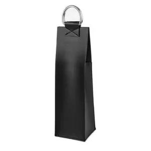 Black Single Bottle Wine Tote