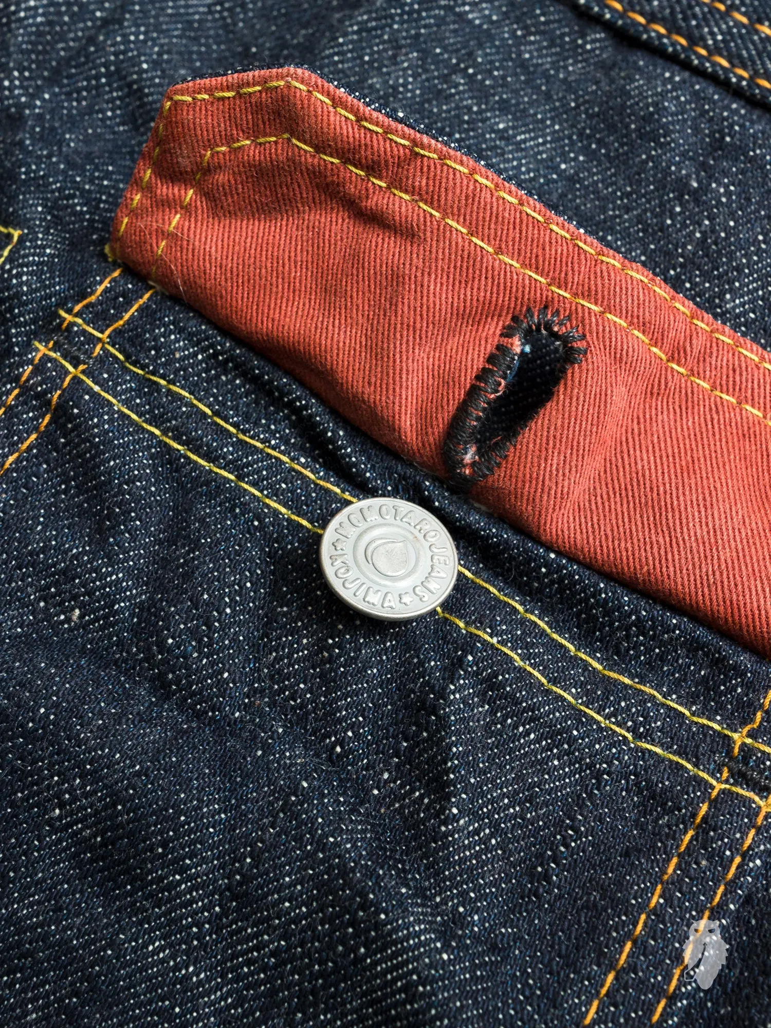 BOM012 "Momotaro x Blue Owl" 15.7oz Selvedge Denim Jacket