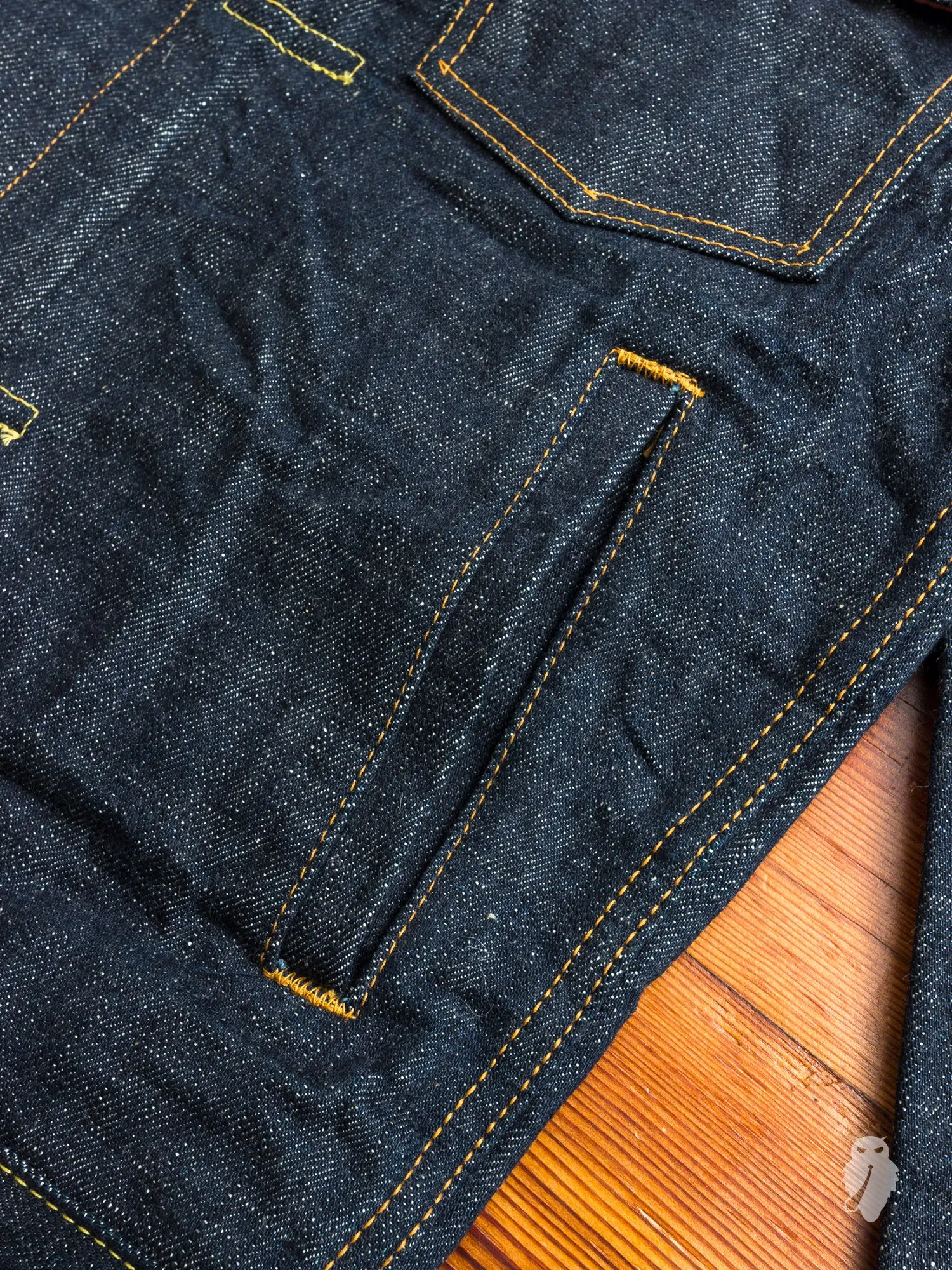 BOM012 "Momotaro x Blue Owl" 15.7oz Selvedge Denim Jacket
