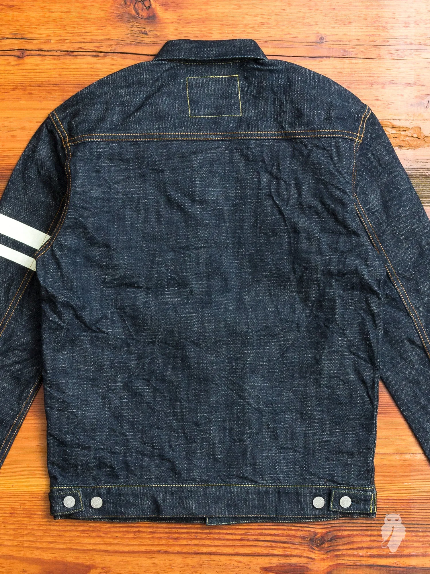BOM012 "Momotaro x Blue Owl" 15.7oz Selvedge Denim Jacket