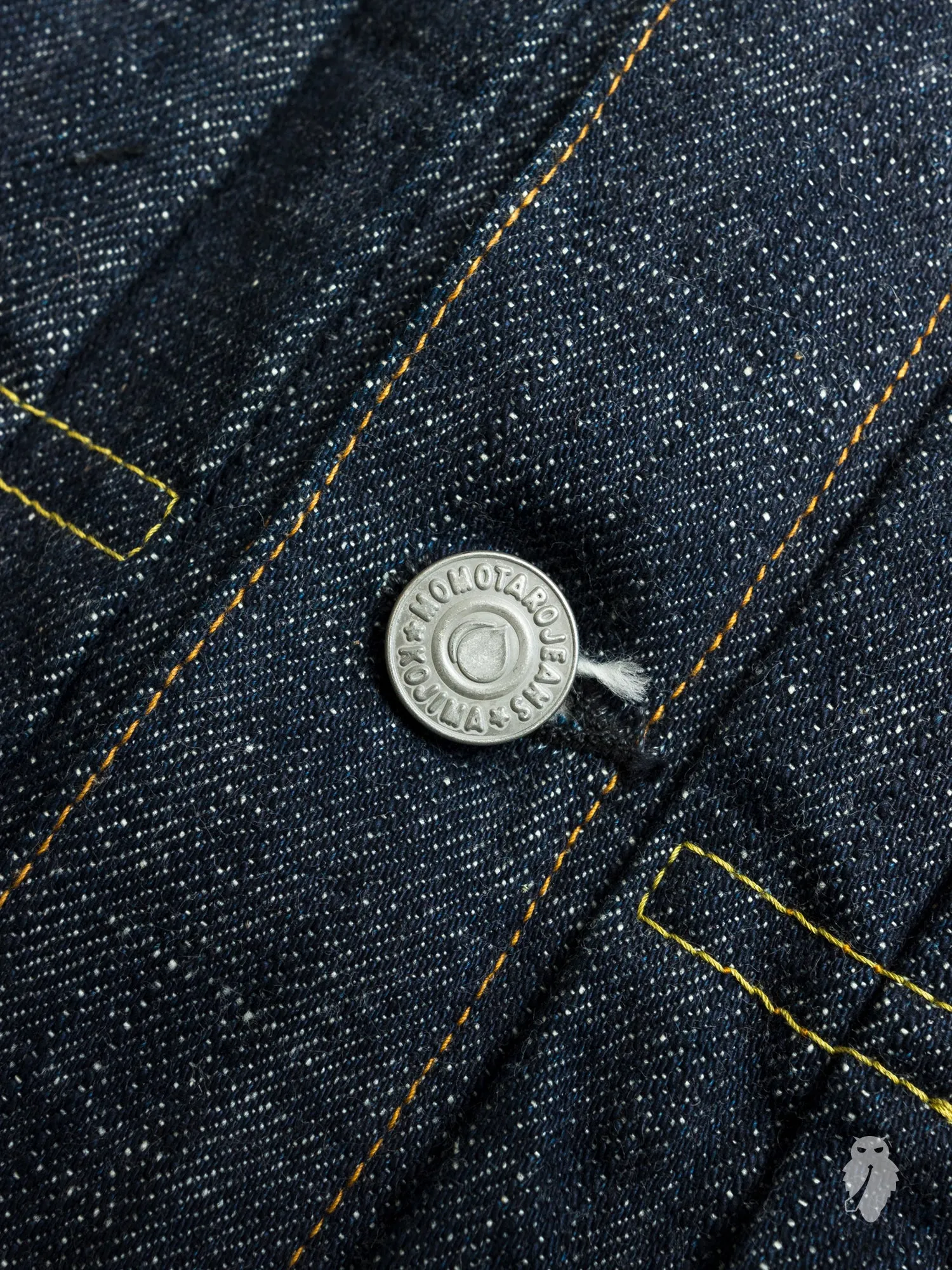 BOM012 "Momotaro x Blue Owl" 15.7oz Selvedge Denim Jacket