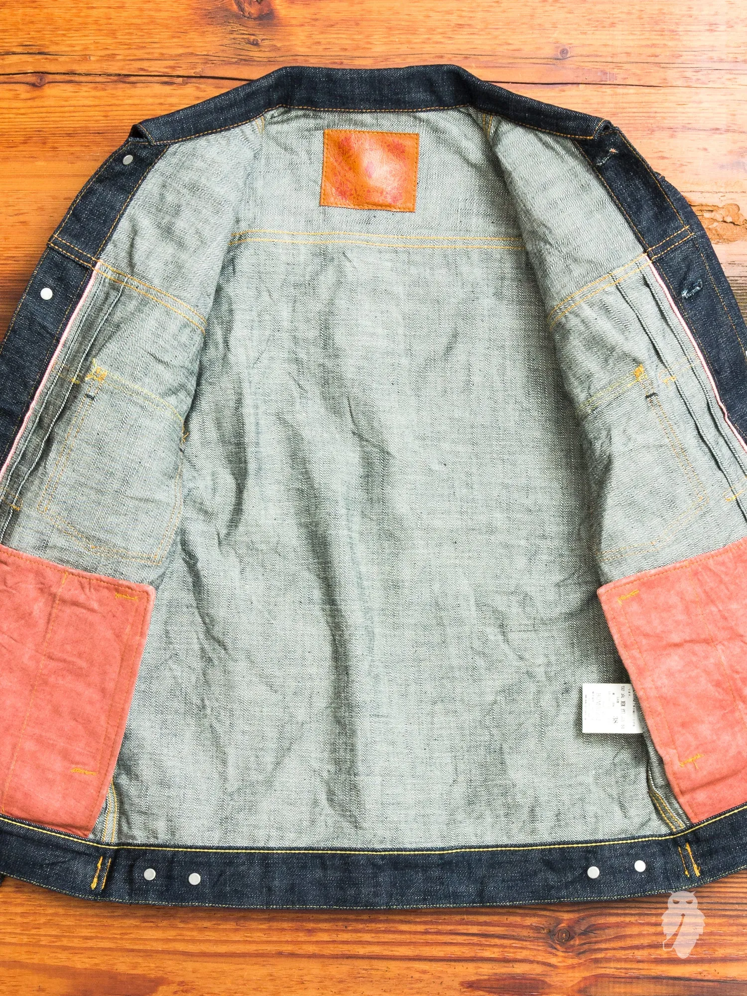 BOM012 "Momotaro x Blue Owl" 15.7oz Selvedge Denim Jacket