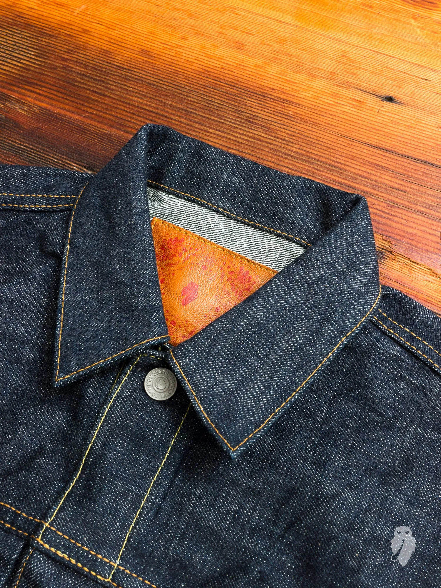 BOM012 "Momotaro x Blue Owl" 15.7oz Selvedge Denim Jacket