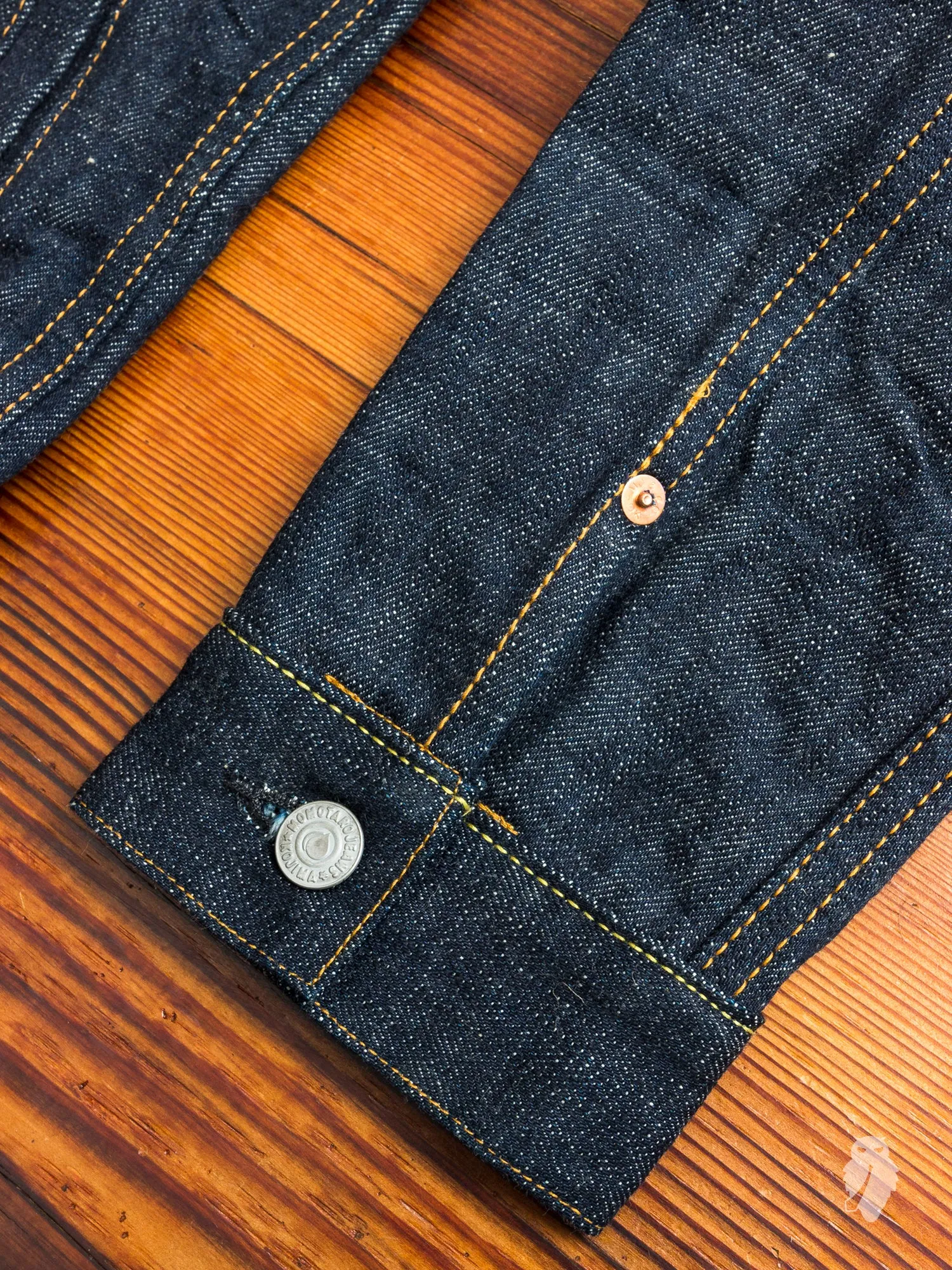 BOM012 "Momotaro x Blue Owl" 15.7oz Selvedge Denim Jacket