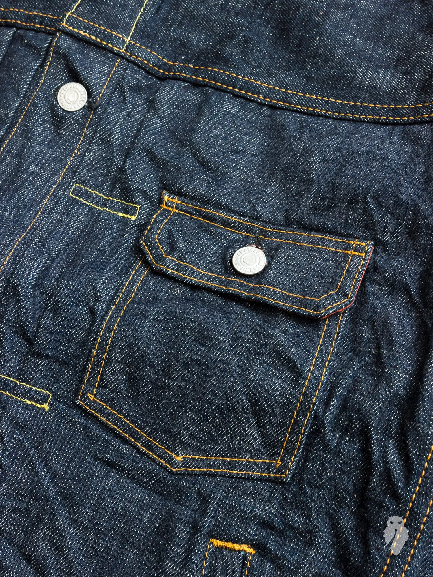 BOM012 "Momotaro x Blue Owl" 15.7oz Selvedge Denim Jacket