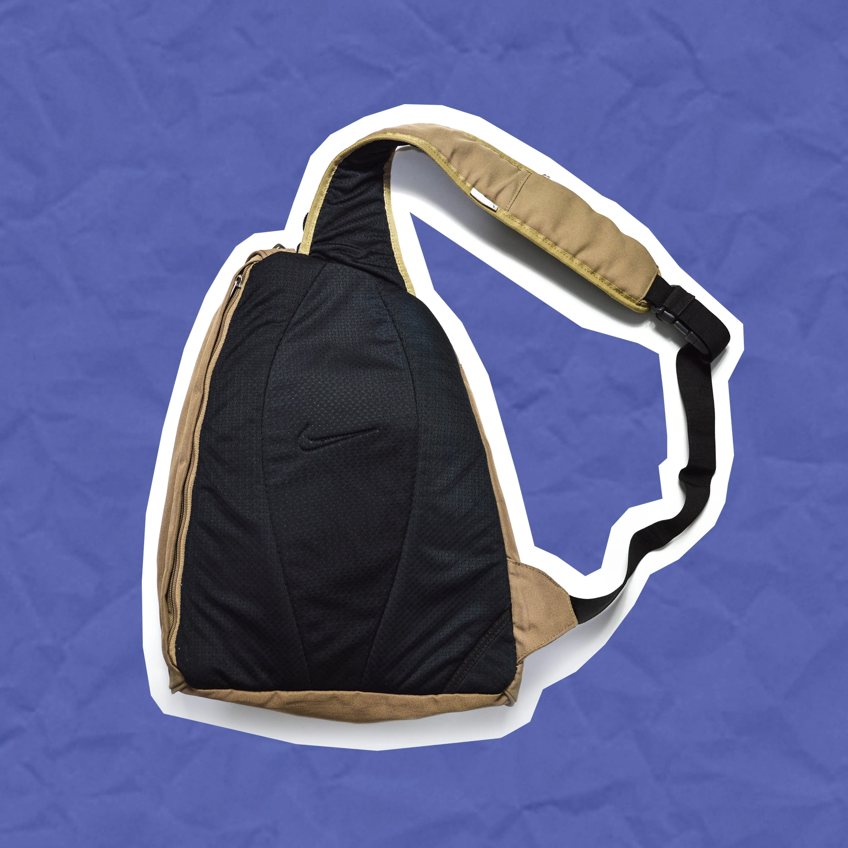 Brown Multi-Pocket Sling Bag (OS)