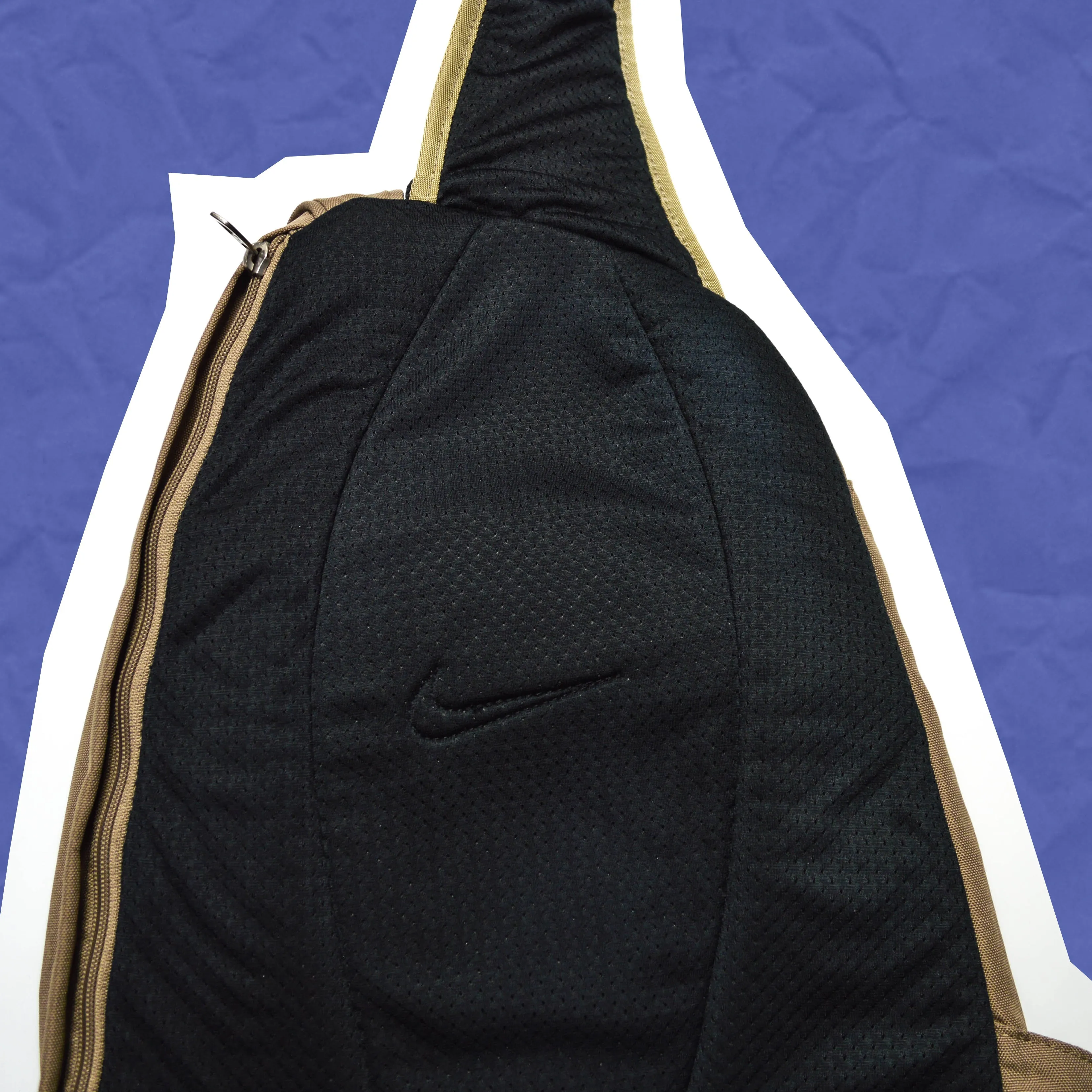 Brown Multi-Pocket Sling Bag (OS)